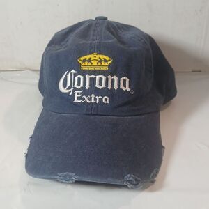 Corona Extra Beer Hat Adjustable Baseball Cap Navy Blue Adult Mens Adjustable
